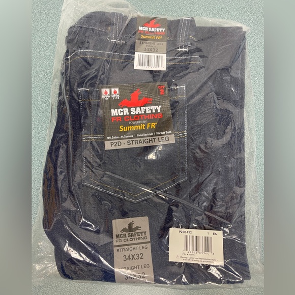 ❗️NWT❗️MCR Safety Summit FR Gear P2D Straight Leg Jeans Men’s 34 X 32 - Picture 3 of 5